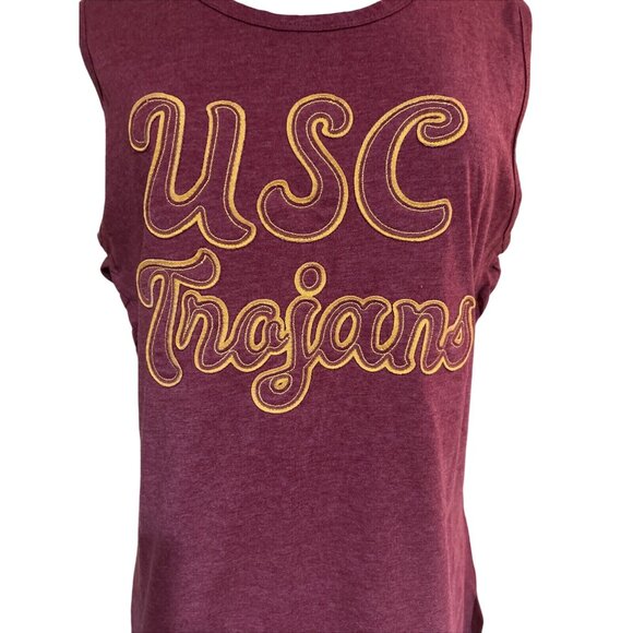 USC Trojans Colosseum Athletics Red Sleeveless Tank Top T-Shirt Women's M NEW - Picture 2 of 7
